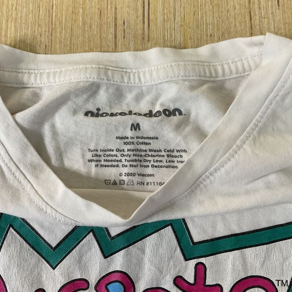 Juniors Big Kid Nickelodeon Rugrats Graphic White T-Shirt Size Medium Small Flaw - Picture 5 of 6